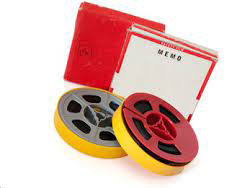 Smalfilmruller i esker